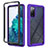 Coque Rebord Contour Silicone et Vitre Transparente Housse Etui 360 Degres ZJ3 pour Samsung Galaxy S20 FE 5G Violet Clair