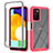 Coque Rebord Contour Silicone et Vitre Transparente Housse Etui 360 Degres ZJ4 pour Samsung Galaxy A02s Rose Rouge