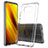 Coque Rebord Contour Silicone et Vitre Transparente Housse Etui 360 Degres ZJ5 pour Xiaomi Poco X3 NFC Clair