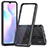 Coque Rebord Contour Silicone et Vitre Transparente Housse Etui 360 Degres ZJ5 pour Xiaomi Redmi 9i Noir