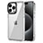 Coque Rebord Contour Silicone et Vitre Transparente Housse Etui AC1 pour Apple iPhone 13 Pro Max Clair