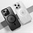 Coque Rebord Contour Silicone et Vitre Transparente Housse Etui avec Mag-Safe Magnetic Magnetique QC1 pour Apple iPhone 15 Pro Petit