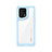 Coque Rebord Contour Silicone et Vitre Transparente Housse Etui J01S pour Oppo Find X5 5G Bleu