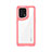 Coque Rebord Contour Silicone et Vitre Transparente Housse Etui J01S pour Oppo Find X5 5G Rouge
