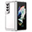 Coque Rebord Contour Silicone et Vitre Transparente Housse Etui J01S pour Samsung Galaxy Z Fold3 5G Clair