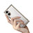 Coque Rebord Contour Silicone et Vitre Transparente Housse Etui J01S pour Sony Xperia 5 V Petit