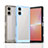 Coque Rebord Contour Silicone et Vitre Transparente Housse Etui J01S pour Sony Xperia 5 V Petit