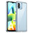 Coque Rebord Contour Silicone et Vitre Transparente Housse Etui J01S pour Xiaomi Redmi A2 Clair