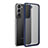 Coque Rebord Contour Silicone et Vitre Transparente Housse Etui M02 pour Samsung Galaxy S21 Plus 5G Bleu