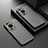 Coque Rebord Contour Silicone et Vitre Transparente Housse Etui P01 pour Huawei P60 Pro Noir