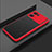 Coque Rebord Contour Silicone et Vitre Transparente Housse Etui pour Oppo K10 5G Rouge