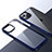 Coque Rebord Contour Silicone et Vitre Transparente Housse Etui QC2 pour Apple iPhone 14 Plus Bleu