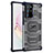 Coque Rebord Contour Silicone et Vitre Transparente Housse Etui WL1 pour Samsung Galaxy Note 20 Ultra 5G Bleu Royal