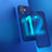 Coque Rebord Contour Silicone et Vitre Transparente Housse Etui WT1 pour Apple iPhone 12 Bleu