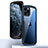 Coque Rebord Contour Silicone et Vitre Transparente Miroir Housse Etui H01 pour Apple iPhone 12 Pro Max Petit