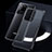 Coque Rebord Contour Silicone et Vitre Transparente Miroir Housse Etui H01 pour Samsung Galaxy S20 Ultra Noir