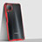 Coque Rebord Contour Silicone et Vitre Transparente Miroir Housse Etui H02 pour Huawei P40 Lite Rouge