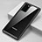 Coque Rebord Contour Silicone et Vitre Transparente Miroir Housse Etui H02 pour Samsung Galaxy Note 20 5G Noir