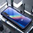 Coque Rebord Contour Silicone et Vitre Transparente Miroir Housse Etui M02 pour Xiaomi Mi 9 SE Bleu