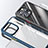 Coque Rebord Contour Silicone et Vitre Transparente Miroir Housse Etui M03 pour Apple iPhone 13 Pro Max Petit