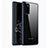 Coque Rebord Contour Silicone et Vitre Transparente Miroir Housse Etui M03 pour Samsung Galaxy Note 20 5G Bleu