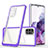 Coque Rebord Contour Silicone et Vitre Transparente Miroir Housse Etui MQ1 pour Samsung Galaxy S20 Plus 5G Violet
