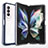 Coque Rebord Contour Silicone et Vitre Transparente Miroir Housse Etui MQ1 pour Samsung Galaxy Z Fold3 5G Petit