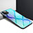 Coque Rebord Contour Silicone et Vitre Transparente Miroir Housse Etui N01 pour Apple iPhone 12 Pro Max Cyan