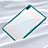 Coque Rebord Contour Silicone et Vitre Transparente Miroir Housse Etui pour Huawei MatePad 10.4 Cyan