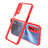 Coque Rebord Contour Silicone et Vitre Transparente Miroir Housse Etui pour Realme Narzo 20 Pro Rouge