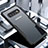 Coque Rebord Contour Silicone et Vitre Transparente Miroir Housse Etui pour Samsung Galaxy S10 Plus Noir