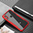 Coque Rebord Contour Silicone et Vitre Transparente Miroir Housse Etui pour Xiaomi Redmi Note 6 Pro Rouge