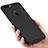 Coque Silicone avec Trou Souple Couleur Unie pour Apple iPhone 8 Plus Noir Petit