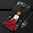 Coque Silicone Dos de Fille Souple Couleur Unie Etui Housse K01 pour Xiaomi Redmi Note 9 Rouge et Noir