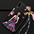 Coque Silicone Dos de Fille Souple Couleur Unie Etui Housse K02 pour Huawei P30 Lite New Edition Violet et Noir