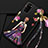 Coque Silicone Dos de Fille Souple Couleur Unie Etui Housse pour Huawei Honor V30 Pro 5G Violet et Noir
