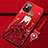 Coque Silicone Dos de Fille Souple Couleur Unie Etui Housse pour Huawei Honor X10 Max 5G Rouge