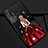 Coque Silicone Dos de Fille Souple Couleur Unie Etui Housse pour Huawei P20 Lite (2019) Rouge et Noir