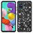 Coque Silicone et Plastique Housse Etui Protection Integrale 360 Degres Bling-Bling JX1 pour Samsung Galaxy A51 4G Noir