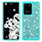 Coque Silicone et Plastique Housse Etui Protection Integrale 360 Degres Bling-Bling JX1 pour Samsung Galaxy S20 Ultra Cyan