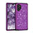 Coque Silicone et Plastique Housse Etui Protection Integrale 360 Degres Bling-Bling pour Samsung Galaxy Note 10 Plus 5G Violet