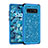 Coque Silicone et Plastique Housse Etui Protection Integrale 360 Degres Bling-Bling pour Samsung Galaxy S10 5G Bleu