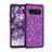 Coque Silicone et Plastique Housse Etui Protection Integrale 360 Degres Bling-Bling pour Samsung Galaxy S10 Plus Violet