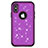 Coque Silicone et Plastique Housse Etui Protection Integrale 360 Degres Bling-Bling U01 pour Apple iPhone X Violet