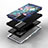 Coque Silicone Fleurs Souple Couleur Unie A01 pour Samsung Galaxy Note 20 Ultra 5G Bleu Petit