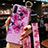 Coque Silicone Fleurs Souple Couleur Unie Etui Housse K02 pour Huawei Honor 20 Lite Violet