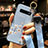 Coque Silicone Fleurs Souple Couleur Unie Etui Housse K02 pour Samsung Galaxy S10 Plus Bleu Ciel
