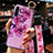 Coque Silicone Fleurs Souple Couleur Unie Etui Housse K04 pour Huawei P30 Pro Violet