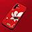 Coque Silicone Fleurs Souple Couleur Unie Etui Housse pour Huawei P30 Pro Rouge