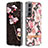 Coque Silicone Fleurs Souple Couleur Unie Etui Housse pour Samsung Galaxy S23 5G Rose